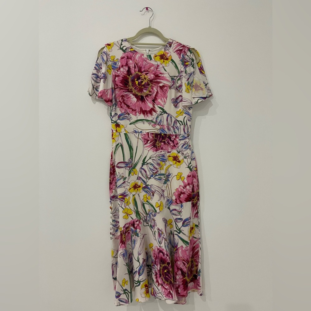 Prabal Gurung Flutter Sleeve Dress
